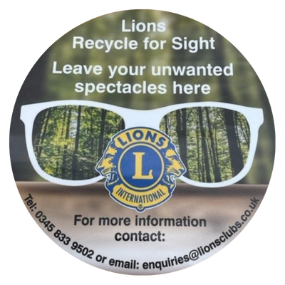 Lions Clubs International Recycle for Sight Sticker