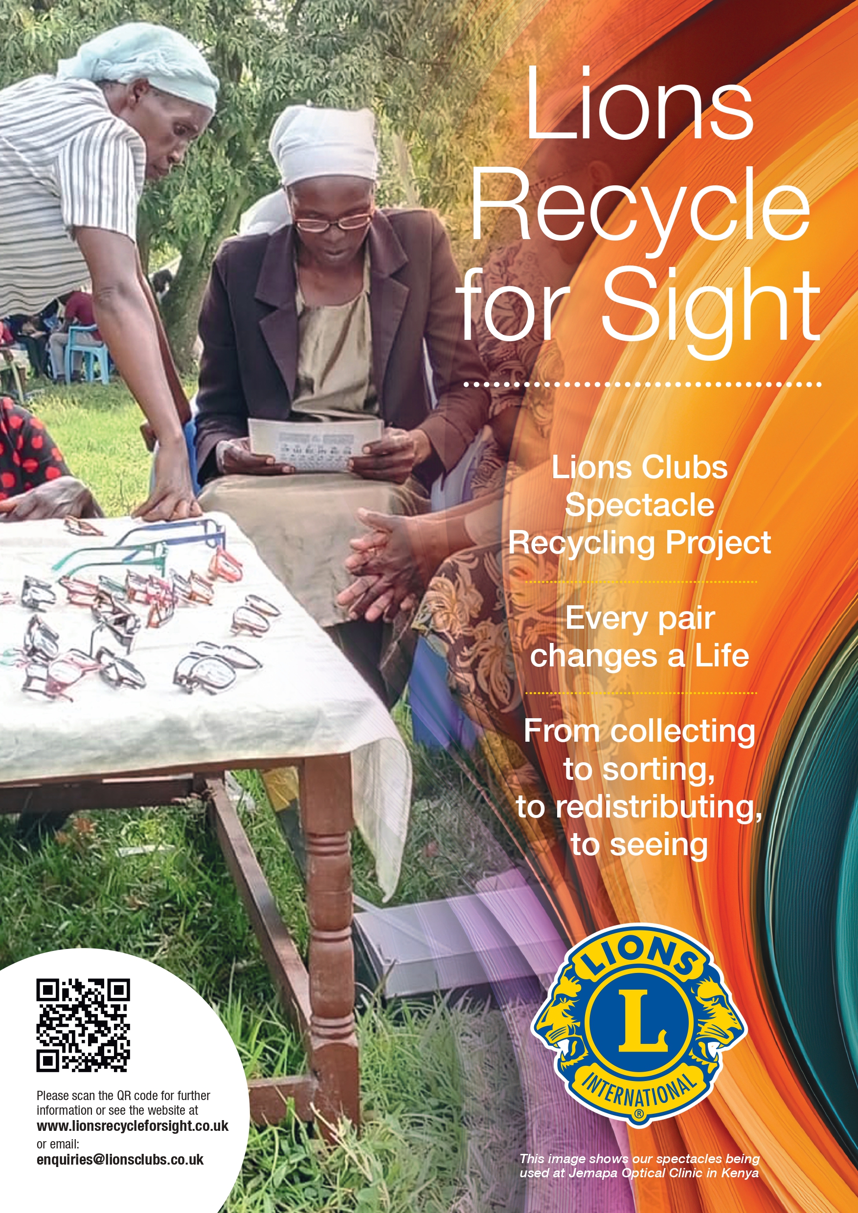Lions Clubs International Recycle for Sight Sticker